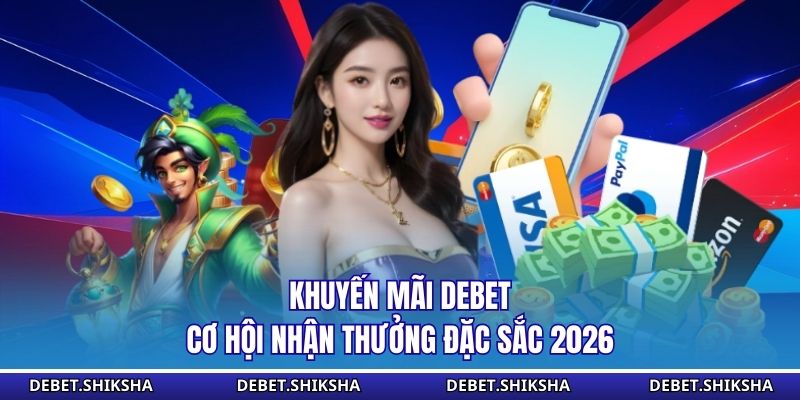 Khuyến Mãi Debet - Cơ Hội Nhận Thưởng Đặc Sắc 2026 Khuyến mãi Debet