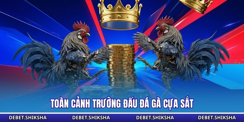Toàn cảnh trường đấu đá gà cựa sắt