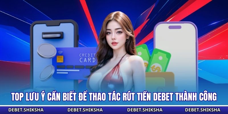 Top lưu ý cần biết để thao tác rút tiền Debet thành công
